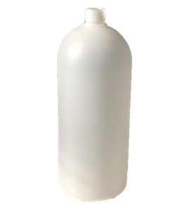 1Ltr 24/410 HDPE Boston Round Bottle - Natural