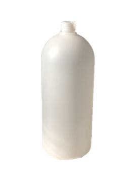 1Ltr 24/410 HDPE Boston Round Bottle - Natural